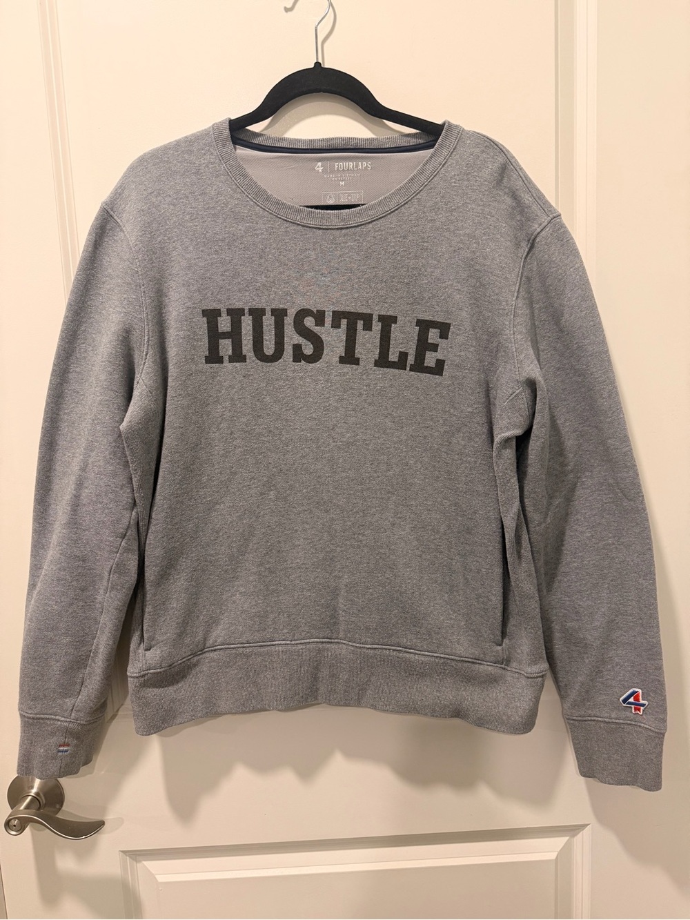 Fourlaps Medium Men’s Hustle Crewneck Sweatshirt - Gray